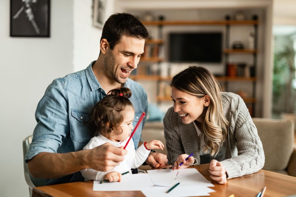 Família se divertindo